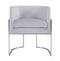 Giselle Velvet Dining Chair - Silver Frame