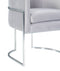 Giselle Velvet Dining Chair - Silver Frame