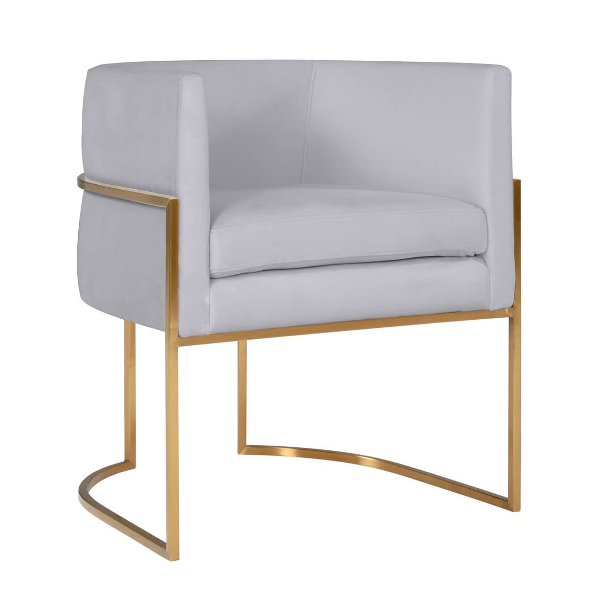 Giselle Velvet Dining Chair - Gold Frame
