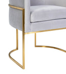 Giselle Velvet Dining Chair - Gold Frame