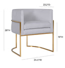 Giselle Velvet Dining Chair - Gold Frame