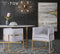 Giselle Velvet Dining Chair - Gold Frame