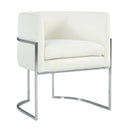 Giselle Velvet Dining Chair - Silver Frame