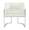 Giselle Velvet Dining Chair - Silver Frame