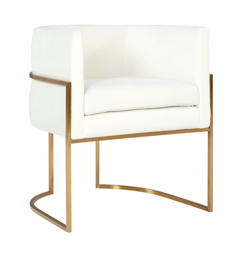 Giselle Velvet Dining Chair - Gold Frame