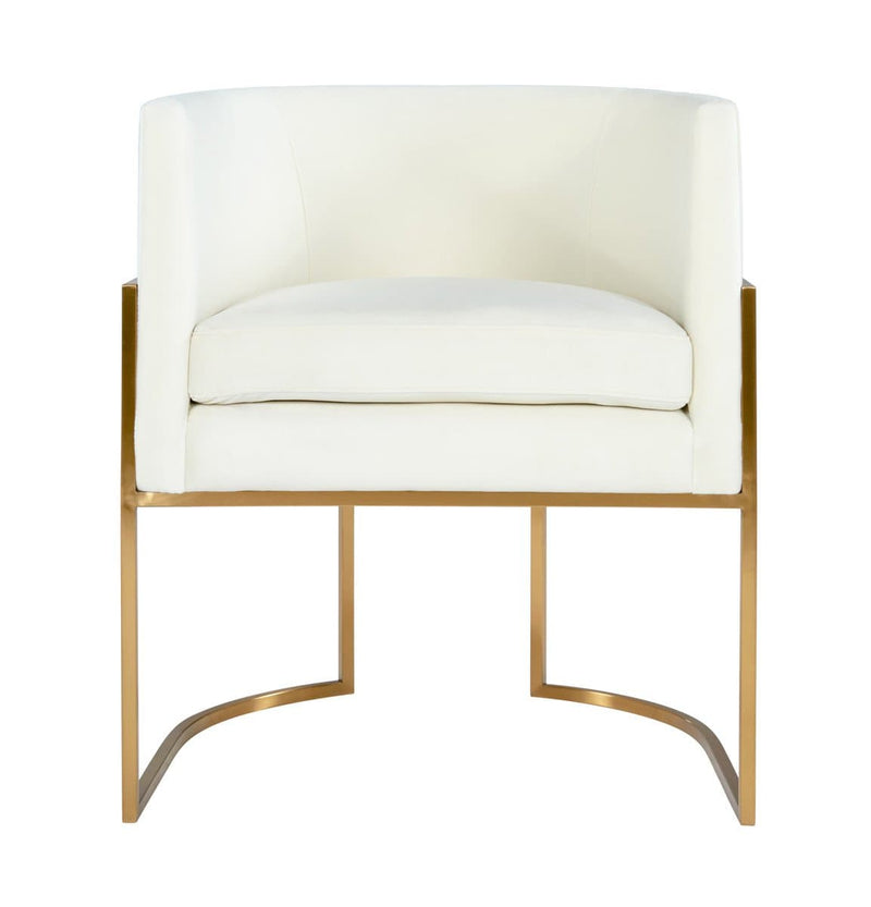 Giselle Velvet Dining Chair - Gold Frame