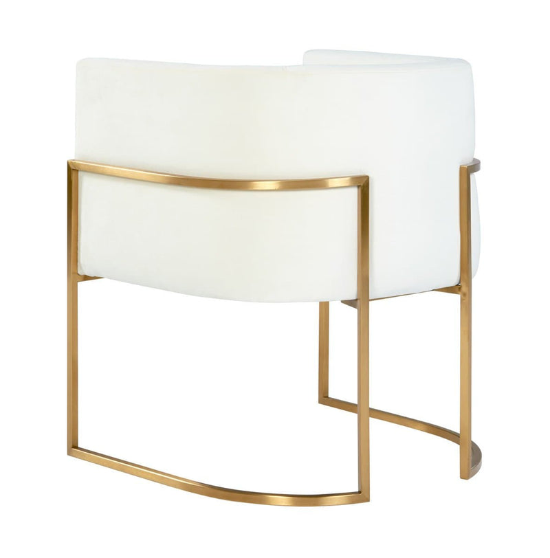 Giselle Velvet Dining Chair - Gold Frame
