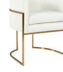 Giselle Velvet Dining Chair - Gold Frame