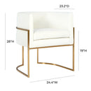 Giselle Velvet Dining Chair - Gold Frame