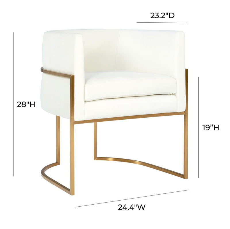 Giselle Velvet Dining Chair - Gold Frame