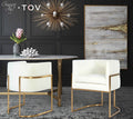 Giselle Velvet Dining Chair - Gold Frame