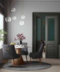 Beatrix Pleated Velvet Dining Chair Gold Legs