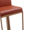 Sentinel Saddle Brown and Rose Gold Adjustable Stool