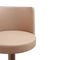Loosha Cafe Au Lait and Rose Gold Adjustable Stool