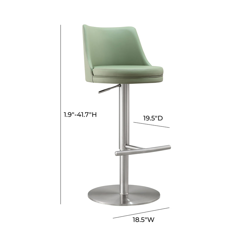 Reagan Silver Adjustable Stool