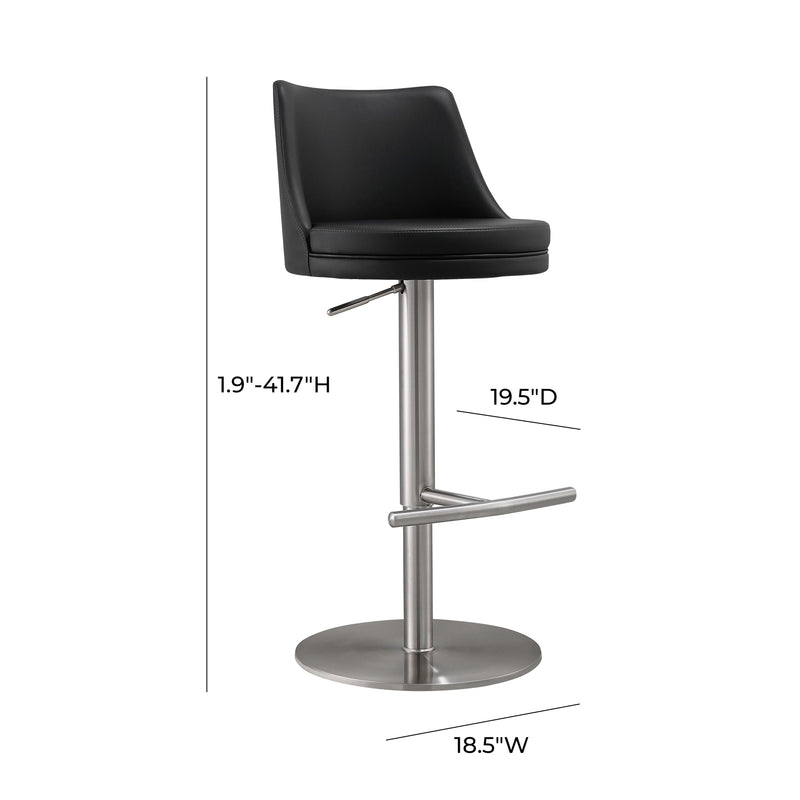 Reagan Silver Adjustable Stool