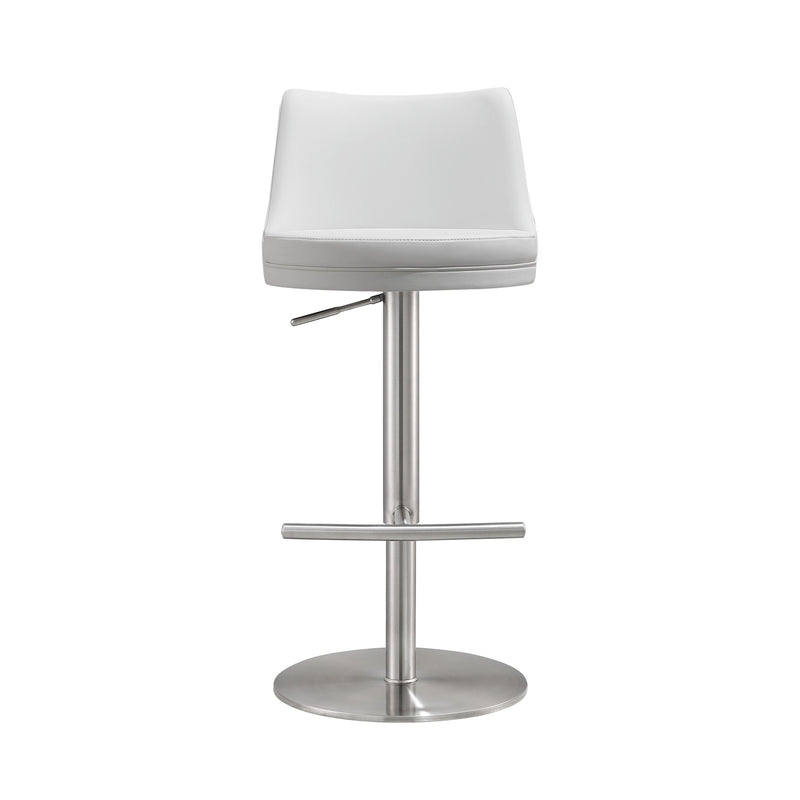 Reagan Silver Adjustable Stool