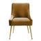 Beatrix Velvet Dining Chair Gold Legs