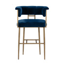 Astrid Velvet Bar Stool