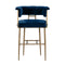 Astrid Velvet Bar Stool