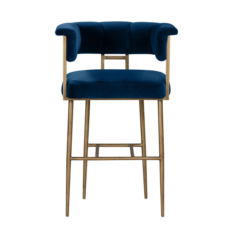 Astrid Velvet Bar Stool