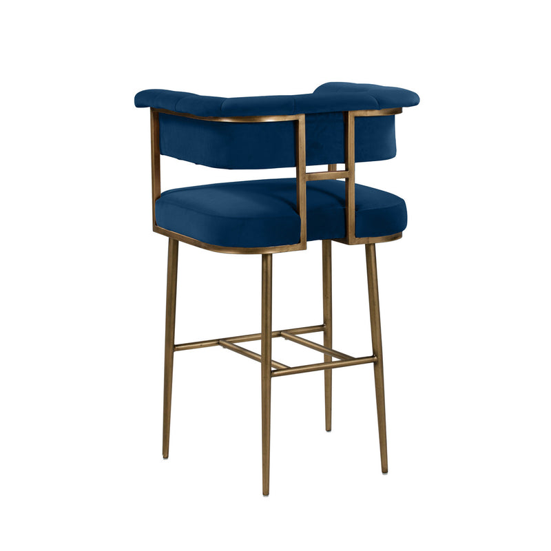 Astrid Velvet Bar Stool