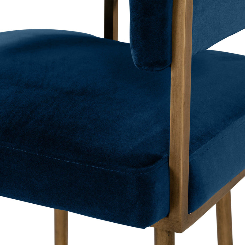 Astrid Velvet Bar Stool