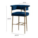 Astrid Velvet Bar Stool