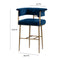 Astrid Velvet Bar Stool