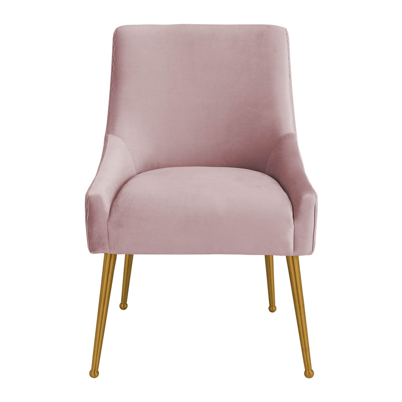 Beatrix Velvet Side Chair - Gold Legs