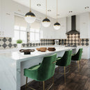 Beatrix Pleated Velvet Bar Stool