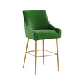 Beatrix Pleated Velvet Bar Stool