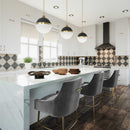 Beatrix Pleated Velvet Bar Stool