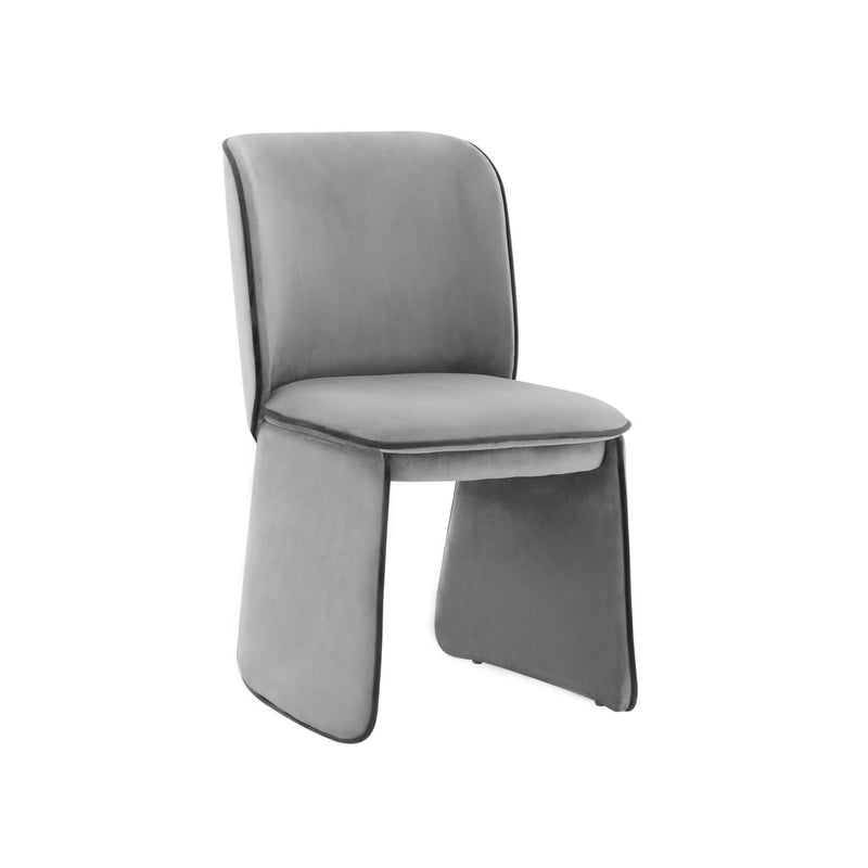 Kinsley Grey Velvet Dining Chair