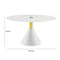 Piper White Round Dining Table