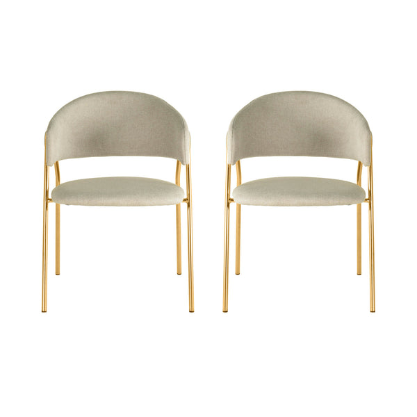 Lara Cream Dining Chair - Set of 2