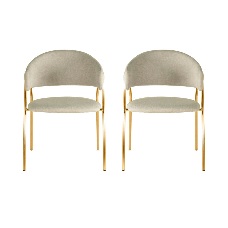 Lara Cream Dining Chair - Set of 2