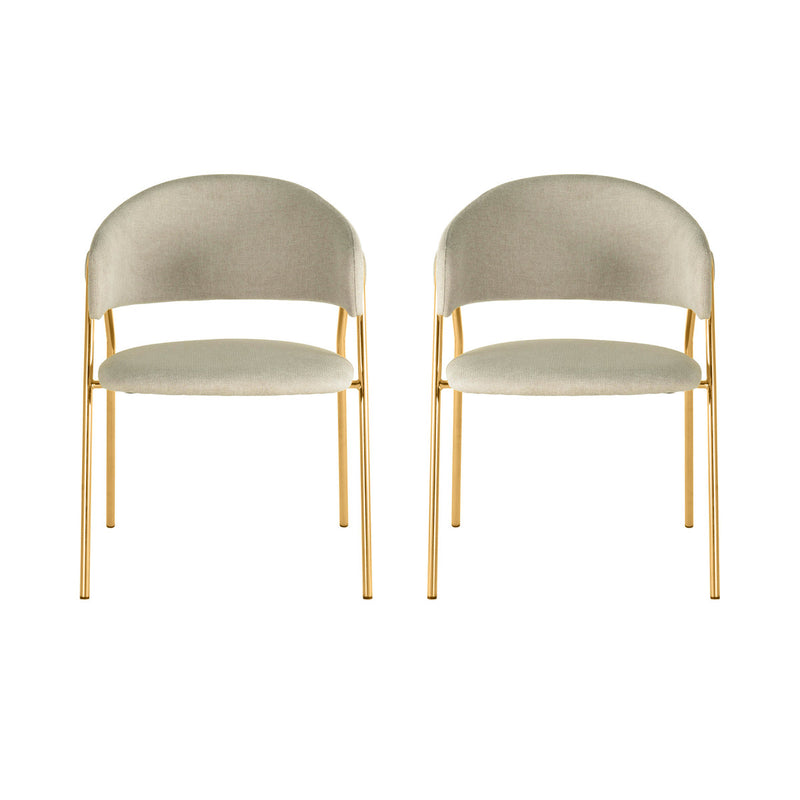 Lara Cream Dining Chair - Set of 2