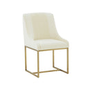 Lisa Pleated Velvet Dining Chair