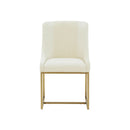 Lisa Pleated Velvet Dining Chair