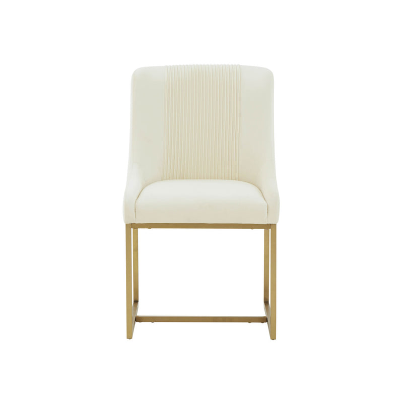 Lisa Pleated Velvet Dining Chair