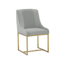 Lisa Pleated Velvet Dining Chair