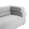 Elsa Light Grey Velvet Sofa