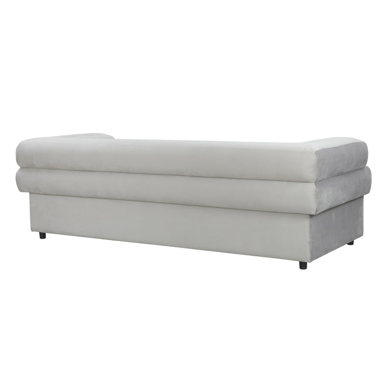 Elsa Light Grey Velvet Sofa