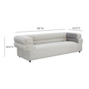 Elsa Light Grey Velvet Sofa