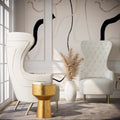 Jezebel Velvet Wingback Chair