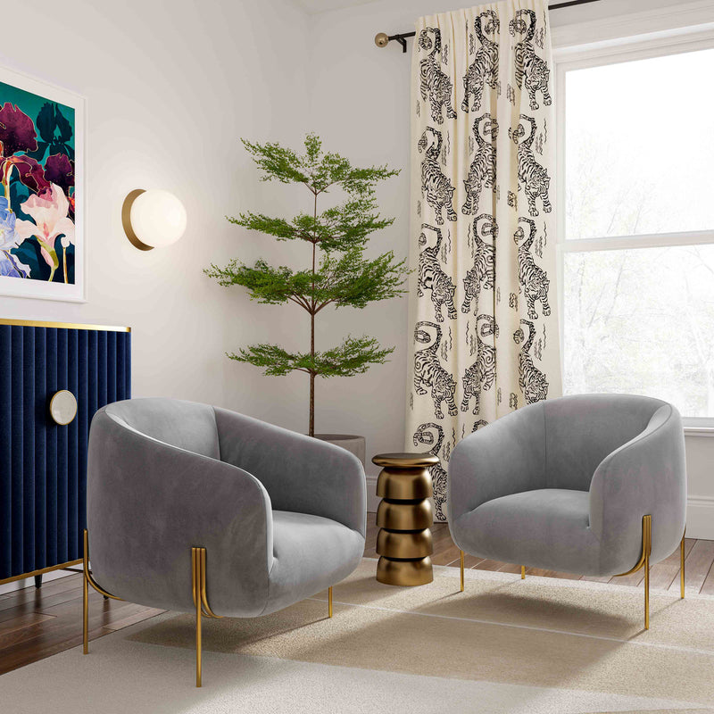Kandra Velvet Accent Chair by Inspire Me! Home Decor