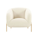 Kandra Cream Shearling Accent Chair by Inspire Me! Home Decor