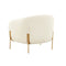 Kandra Cream Shearling Accent Chair by Inspire Me! Home Decor