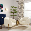 Kandra Cream Shearling Accent Chair by Inspire Me! Home Decor